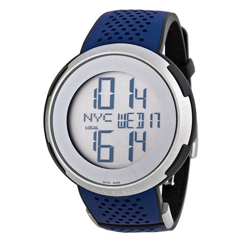 gucci digital watch blue